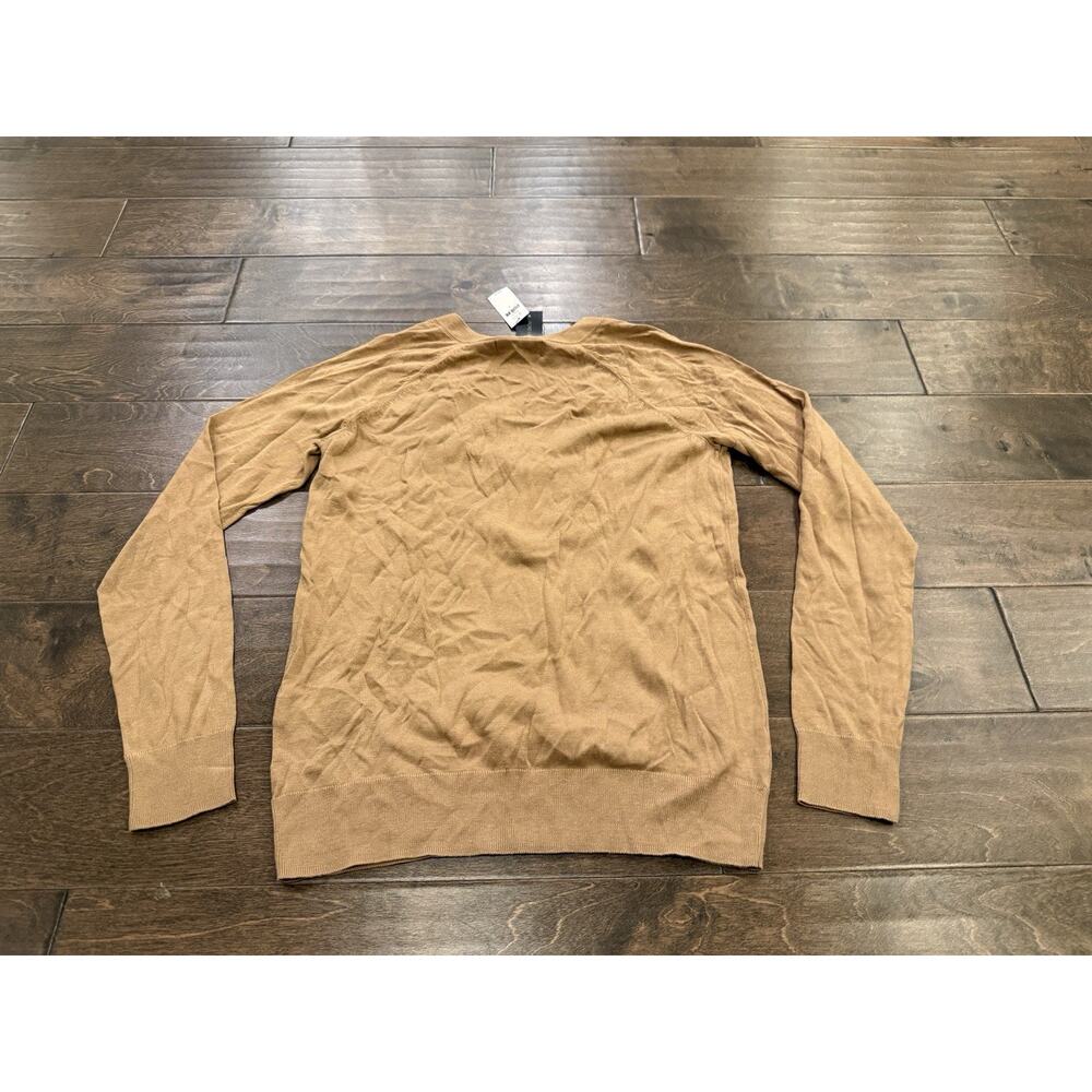 Banana Republic Womens Tan Brown V-Neck Forever Sweater Lightweight Size S NWT - Picture 3 of 8